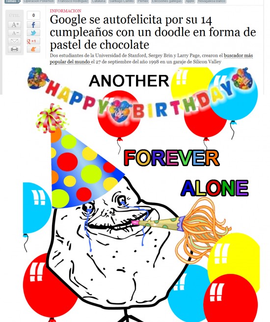 Autofelicita,Doodle,Fiesta,Forever Alone,Google,Pastel