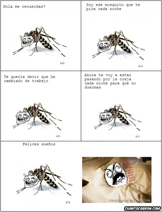 Trollface - El mosquito troll cambia de trabajo