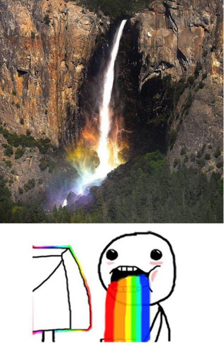 Puke_rainbows - Puke Waterfalls