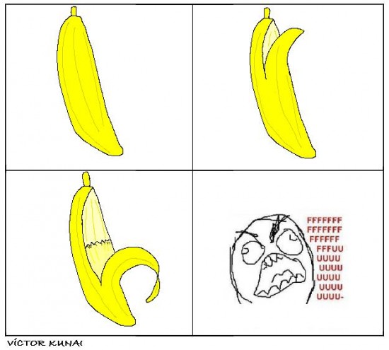 Ffffuuuuuuuuuu - Pelando un plátano