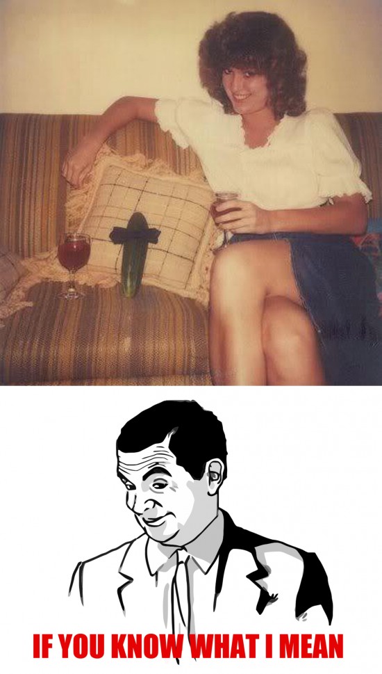 cita,copa,if you know what i mean,mr bean,mujer,pepino,vino