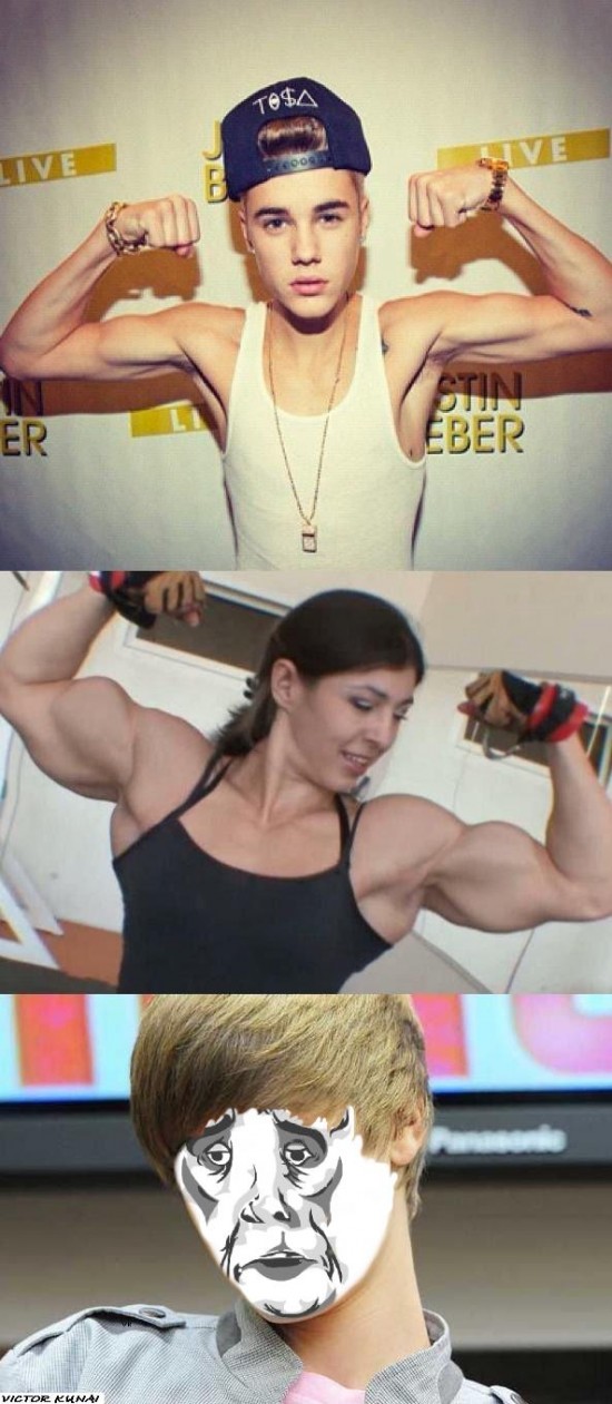 justin bieber biceps