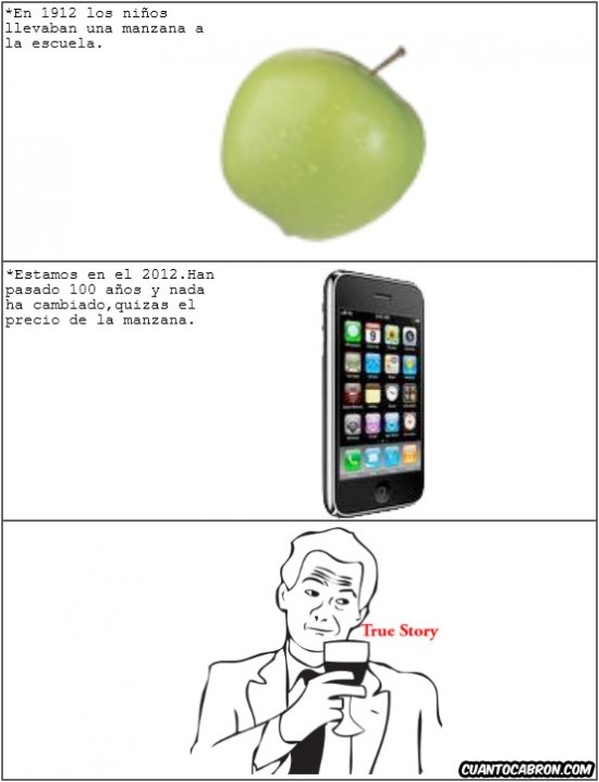 apple,escuela,iphone,manzana,true story