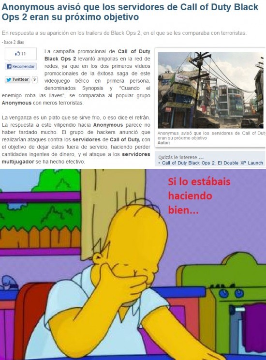 activision,anonymous,facepalm,hackers,homer,simpson