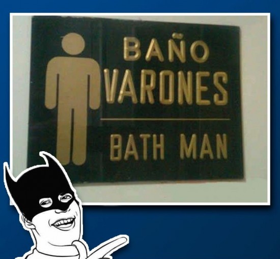 bath man,batman,cartel,exito,lavabo,varones