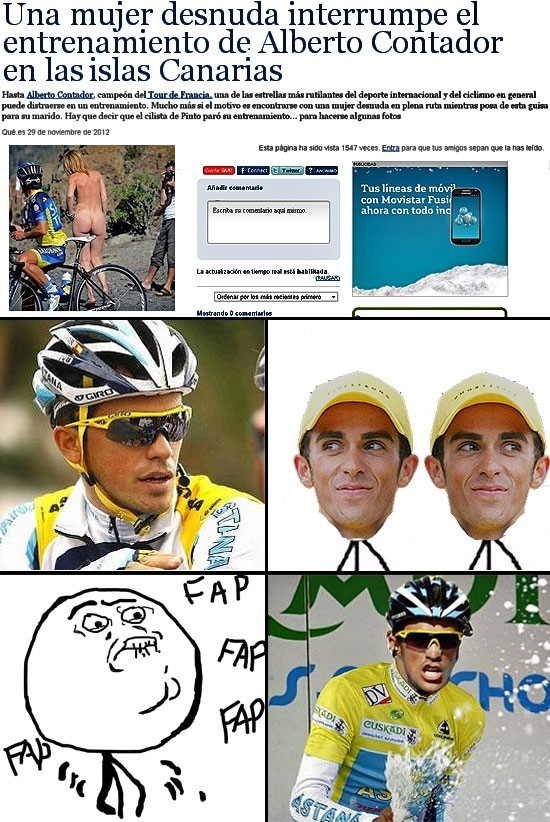 Alberto Contador,Alivio,Canarias,Ciclisto,Contador se motiva para su vuelta,Uy que Malote