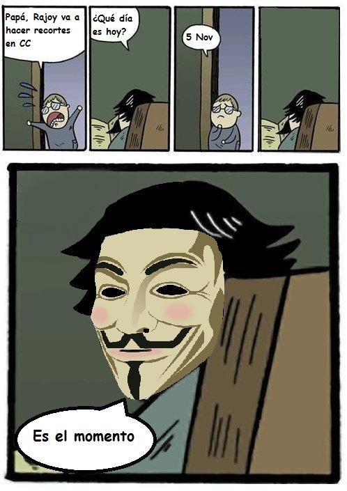 CC,Rajoy,revolución,stare dad,V de Vendetta,venganza