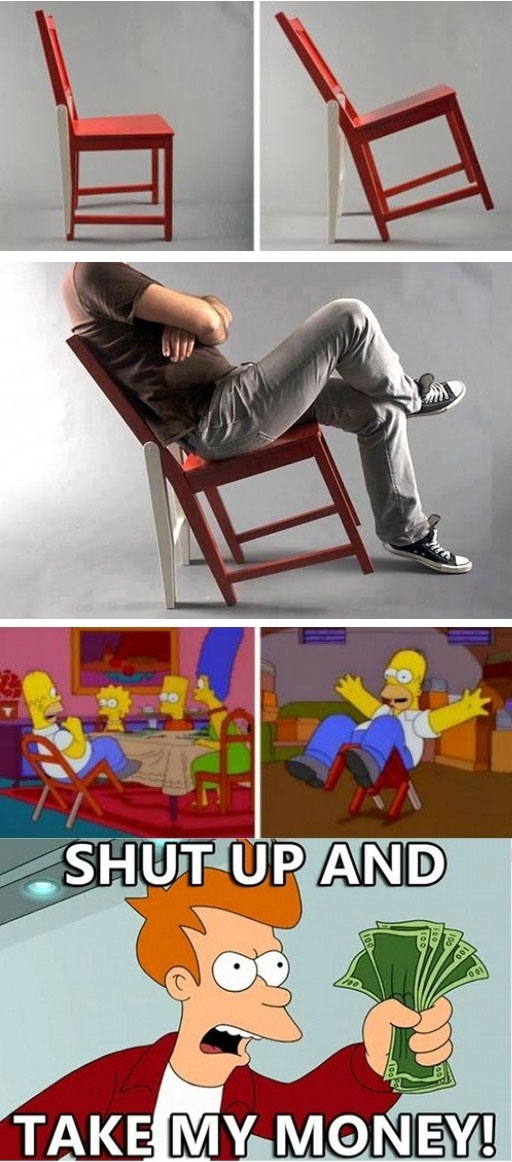 Fry - La silla perfecta, Homer estaría orgulloso