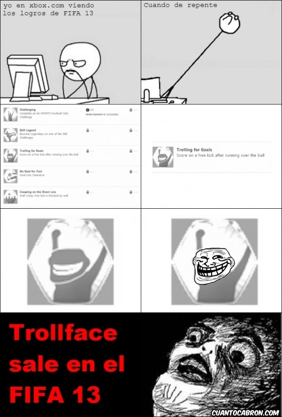 Trollface - Troll face en fifa 13