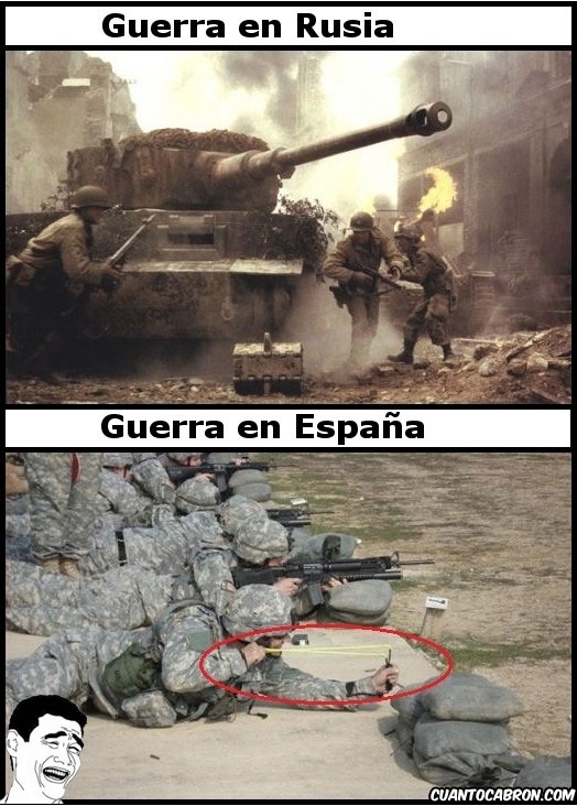 Armas,Ejército,España,Guerra,Presupuesto,Rusia,Soldados,Tirachinas
