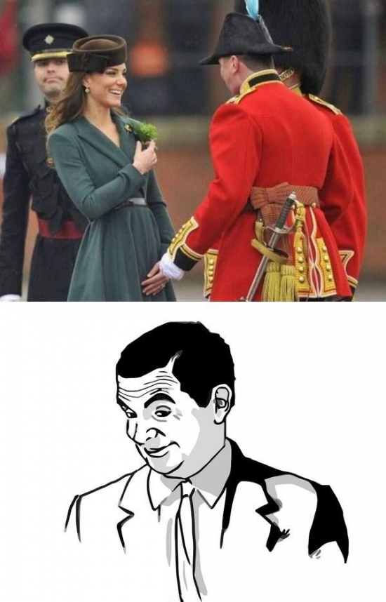 If you know what I mean,Inglaterra,Kate Middleton,Mr. Bean,Princesa,Reina,Soldado
