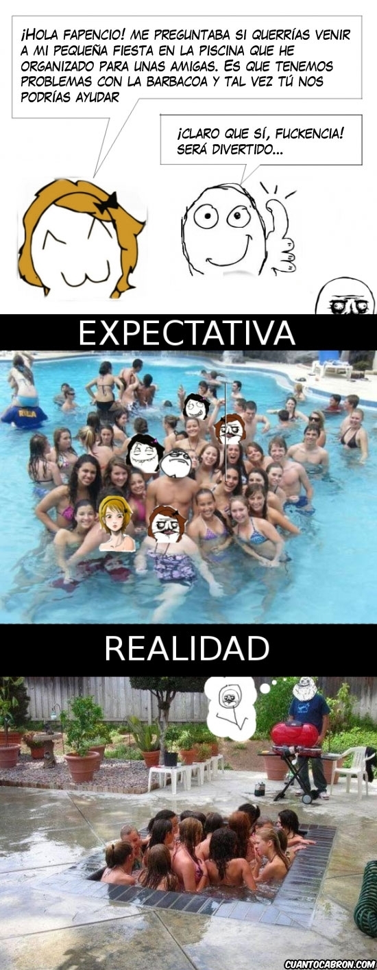 chicas,fiesta,forever alone,piscina