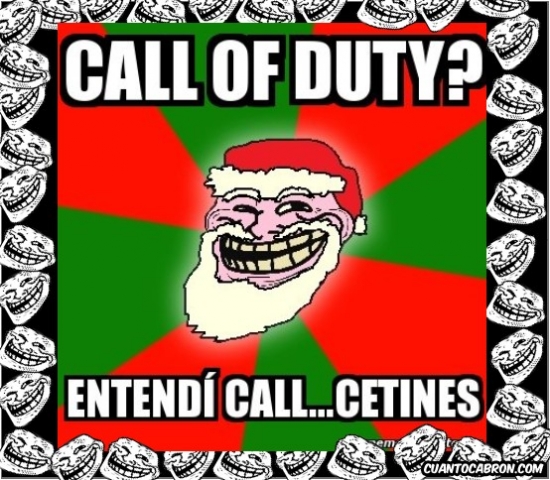 calcetines,call of duty,papa noel,troll face