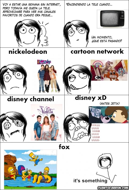 canales,cartoon network,disney channel,disney xd,fox,fuuuuu,infancia,its something,jetix,los simpson,nickelodeon,television
