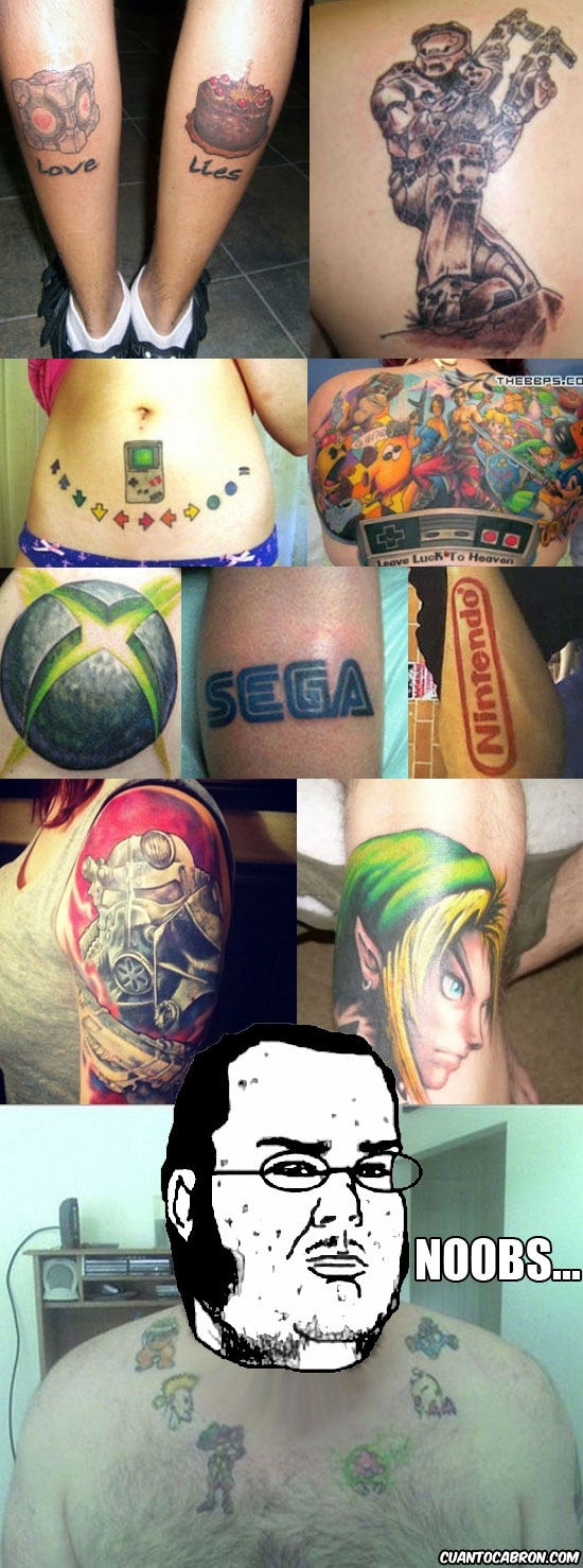 Friki - Tatuajes gamers, no aptos para todo el mundo