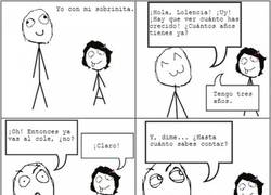 Enlace a No sé si es una niña superdotada o su padre es un puto friki