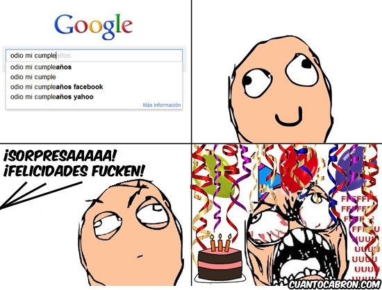 buscador,cumpleaños,fiesta sorpresa,google,odio mi cumple
