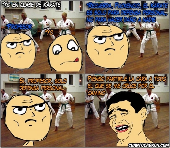 Yao - Y así es cómo no se debe aplicar el karate