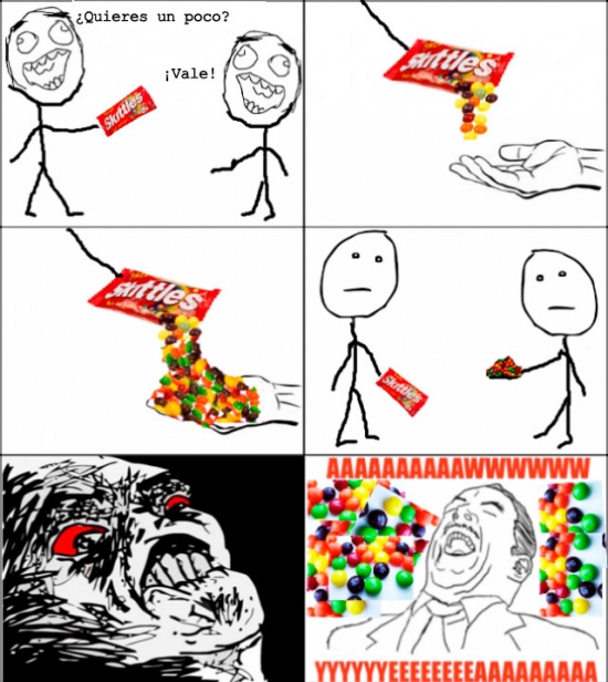 Aww_yea - Odio cuando estoy compartiendo caramelos y caen más de la cuenta
