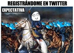 Enlace a Cuando te registras en Twitter...