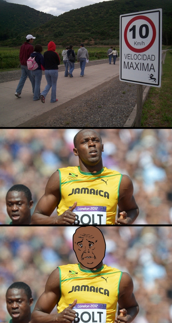 Okay - Usain Bolt, frena un poco tío
