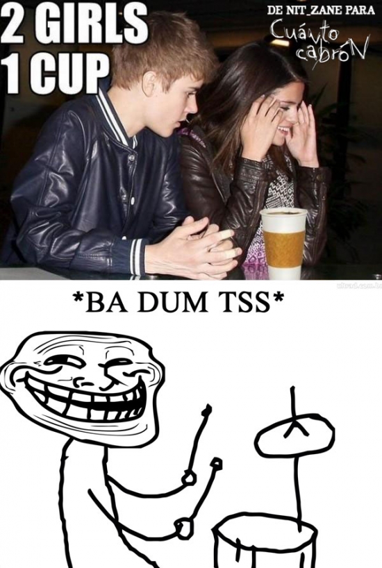 2 girls 1 cup,Justin Bieber,Selena Gomez,two girls one cup
