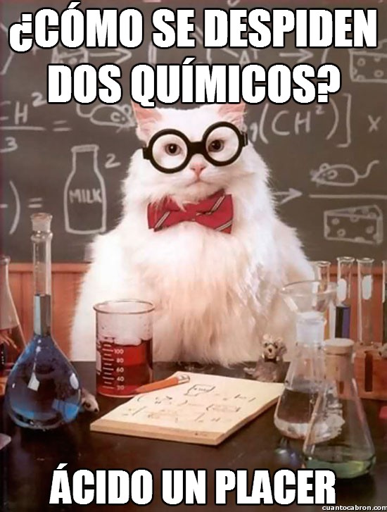 Gato_quimico - ¿Cómo se despiden dos químicos?