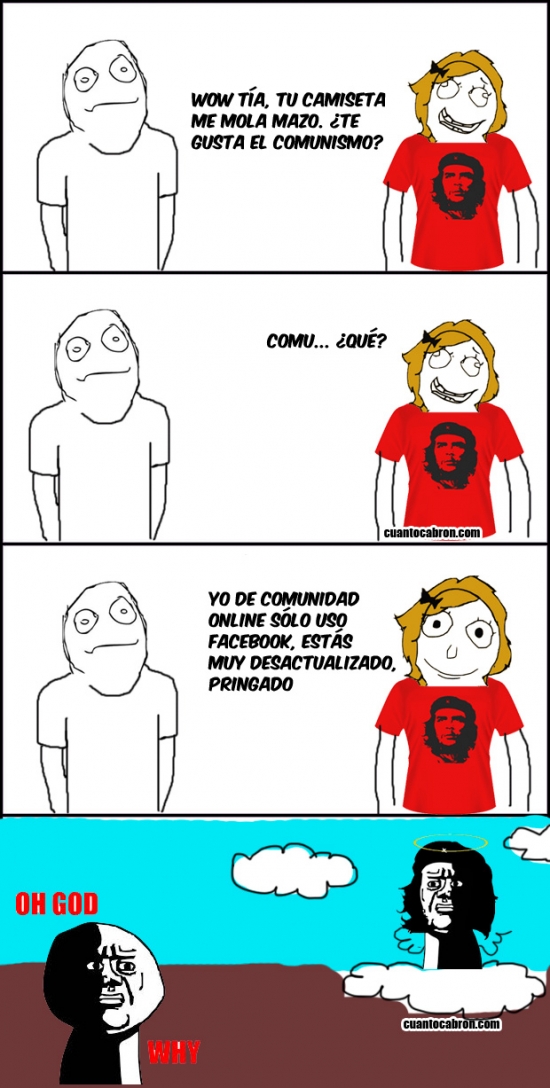 camiseta,che guevara,comunismo,ignorante,inculta