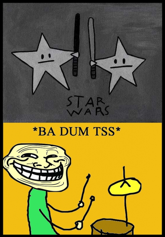 ba dum tss,badum tss,espadas láser,estrellas,star wars