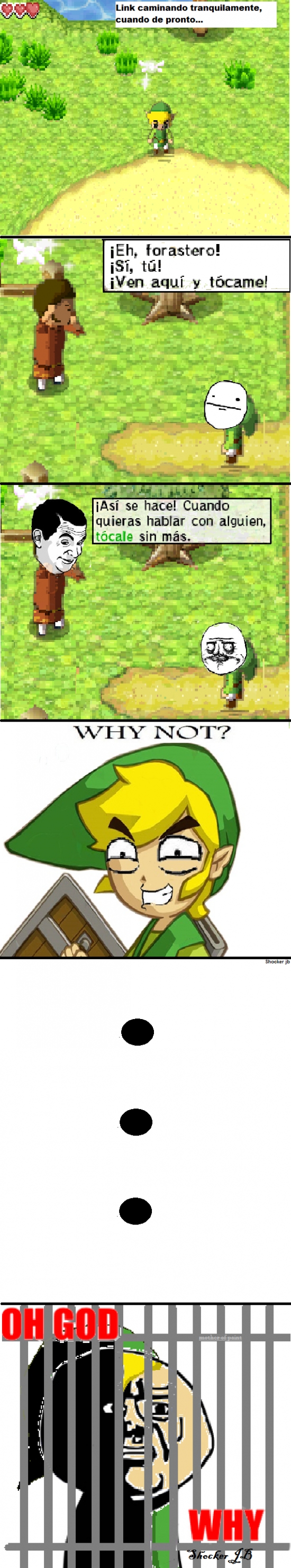 Link,mala idea,pervertido,tocar