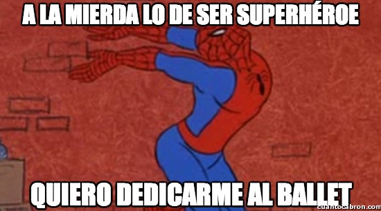 ballet,spiderman,superhéroe