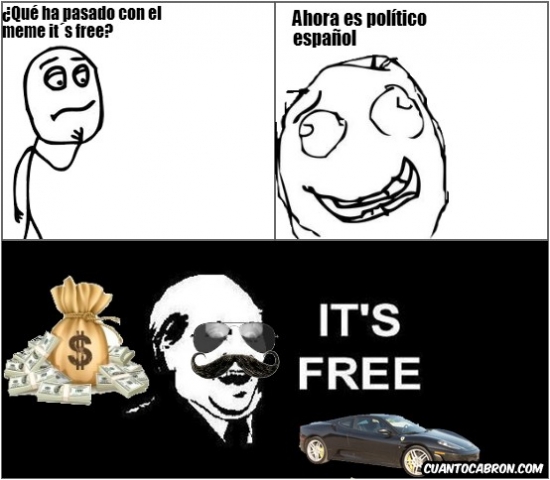 it´s free,politico,politico español,trabajo
