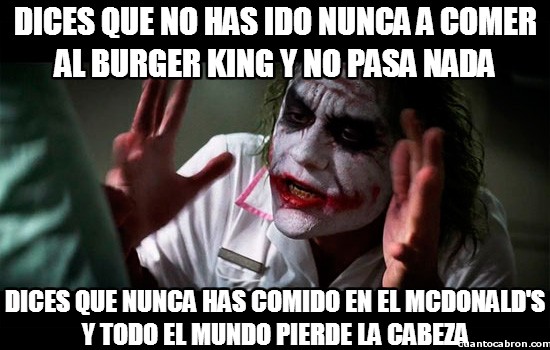 Burger king,comer,hamburguesas,joker.,McDonald's