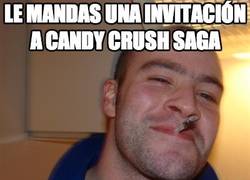 Enlace a Le mandas una invitacion a Candy Crush Saga