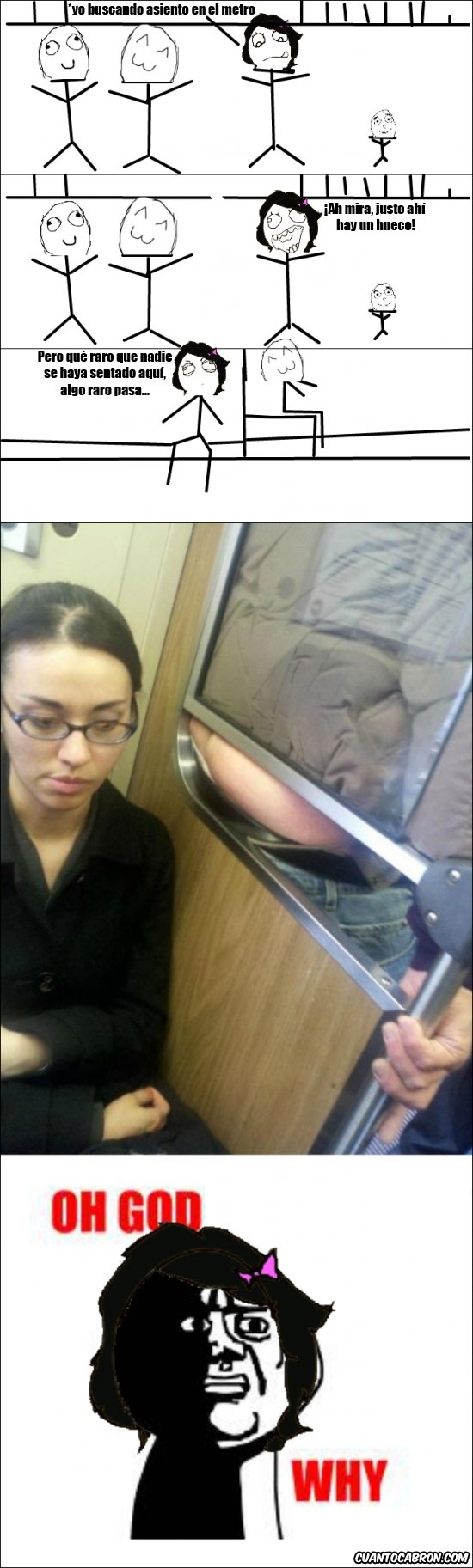 Oh_god_why - Cuando veas el metro lleno y un asiento vacío, desconfía