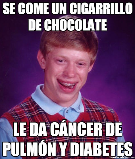cáncer,chocolate,cigarrillo,diabetes,pulmon