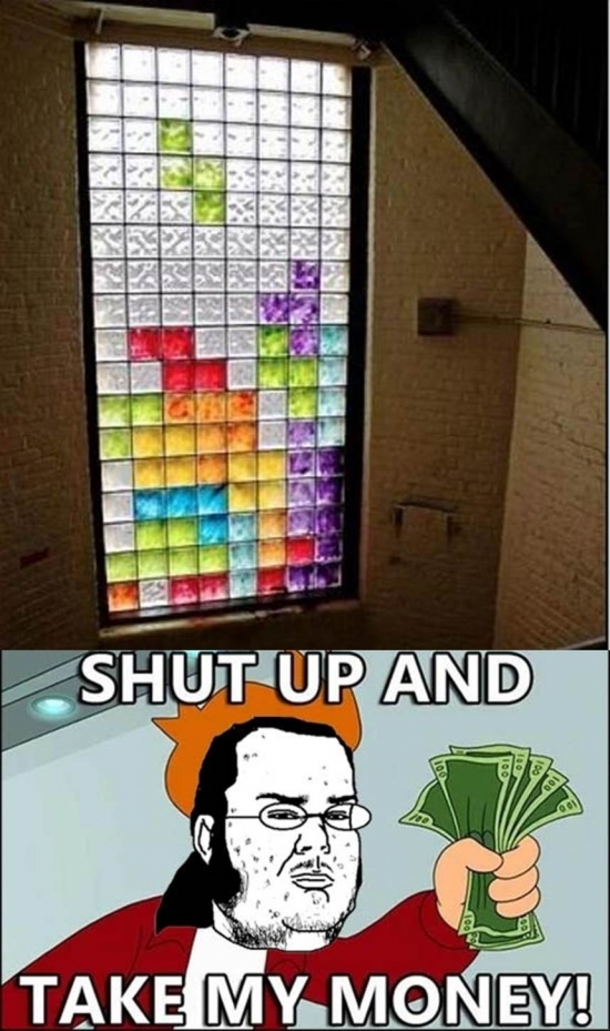 Friki - Vidriera Tetris, ideal para frikis