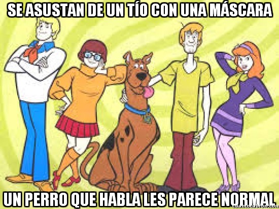 Meme_otros - Scooby Doo aplicando su lógica aplastante