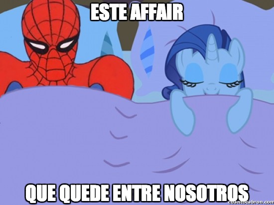 cama,cuernos,lío,little pony,spiderman