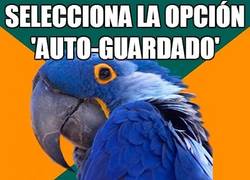 Enlace a Selecciona la opción 'auto-guardado'