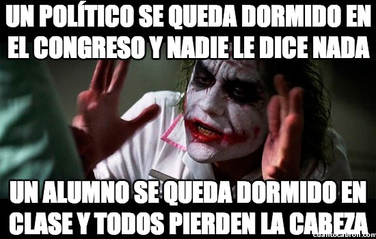 Joker - Un político se queda dormido en el congreso y nadie le dice nada