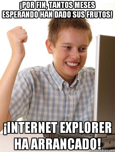 arrancar,esperar,feliz,internet explorer,ordenador