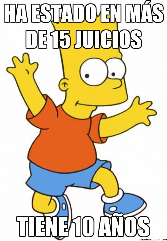 Meme_otros - Bart Simpson, el eterno juzgado