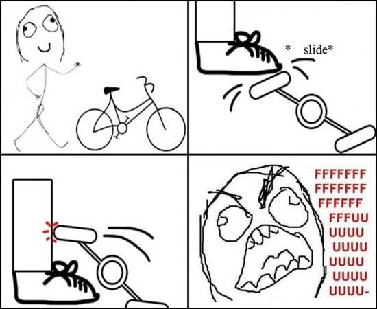 bicicleta,pedal troll,rage guy