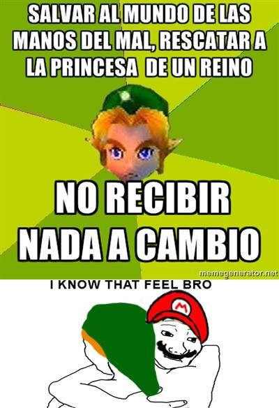 Meme_otros - Link y Mario se comprenden bien