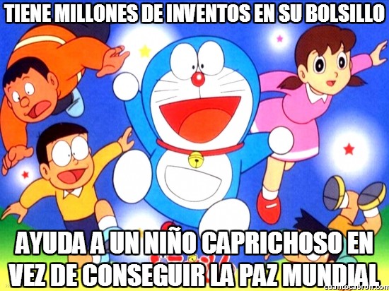 Meme_otros - La ocupación estúpida de Doraemon
