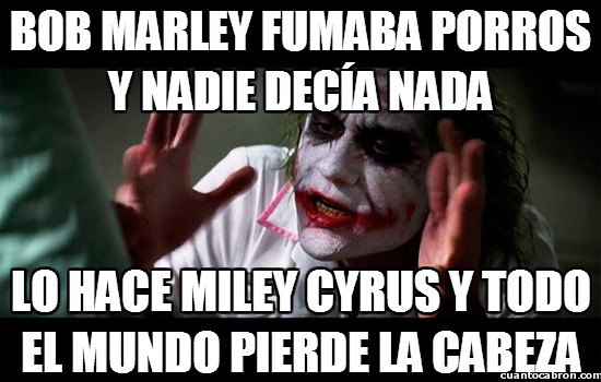 Joker - Creo que es Miley Cyrus la que ha perdido la cabeza