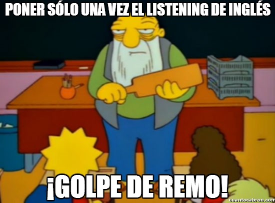 golpe,inglés,listening,remo,Simpson