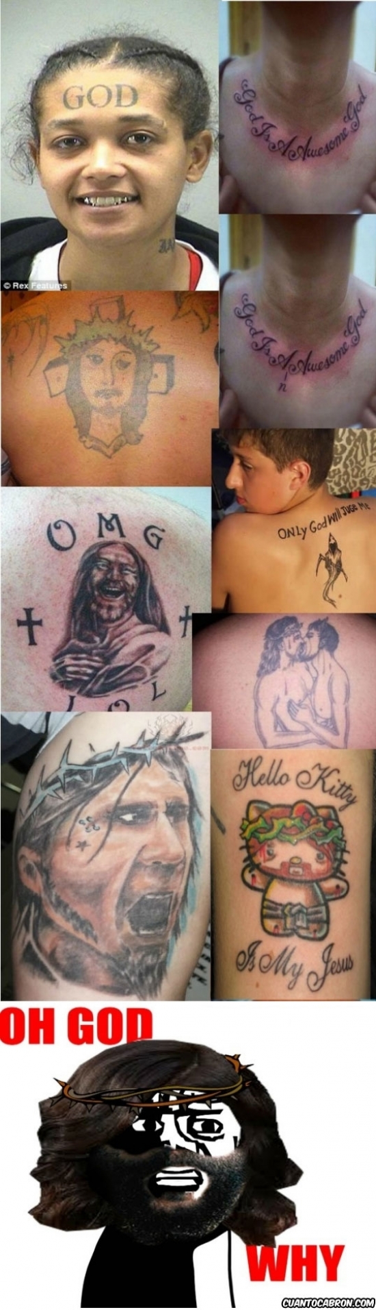 Oh_god_why - Tatuadores no muy hábiles pero religiosos