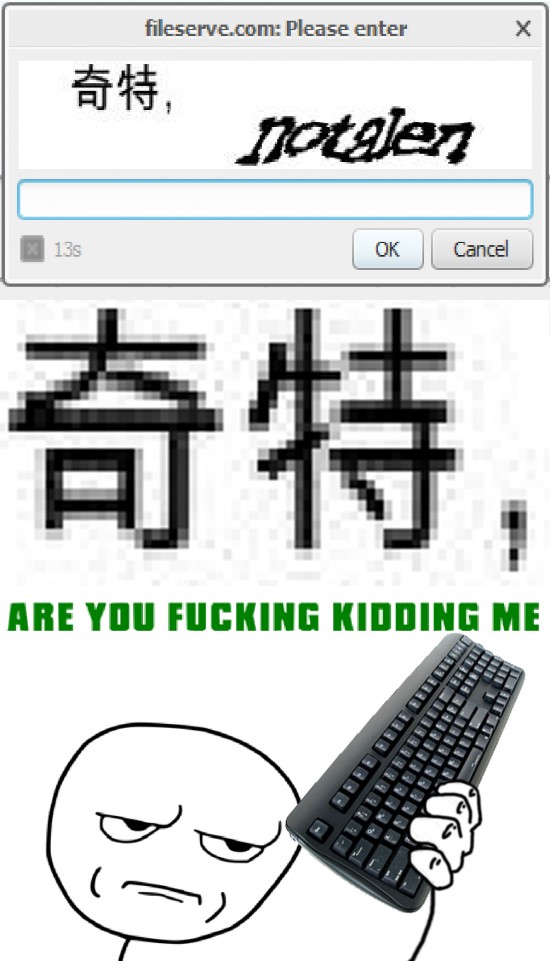 captcha,descarga,fileserve,kanji,qwerty,rapidshare,teclado,troll